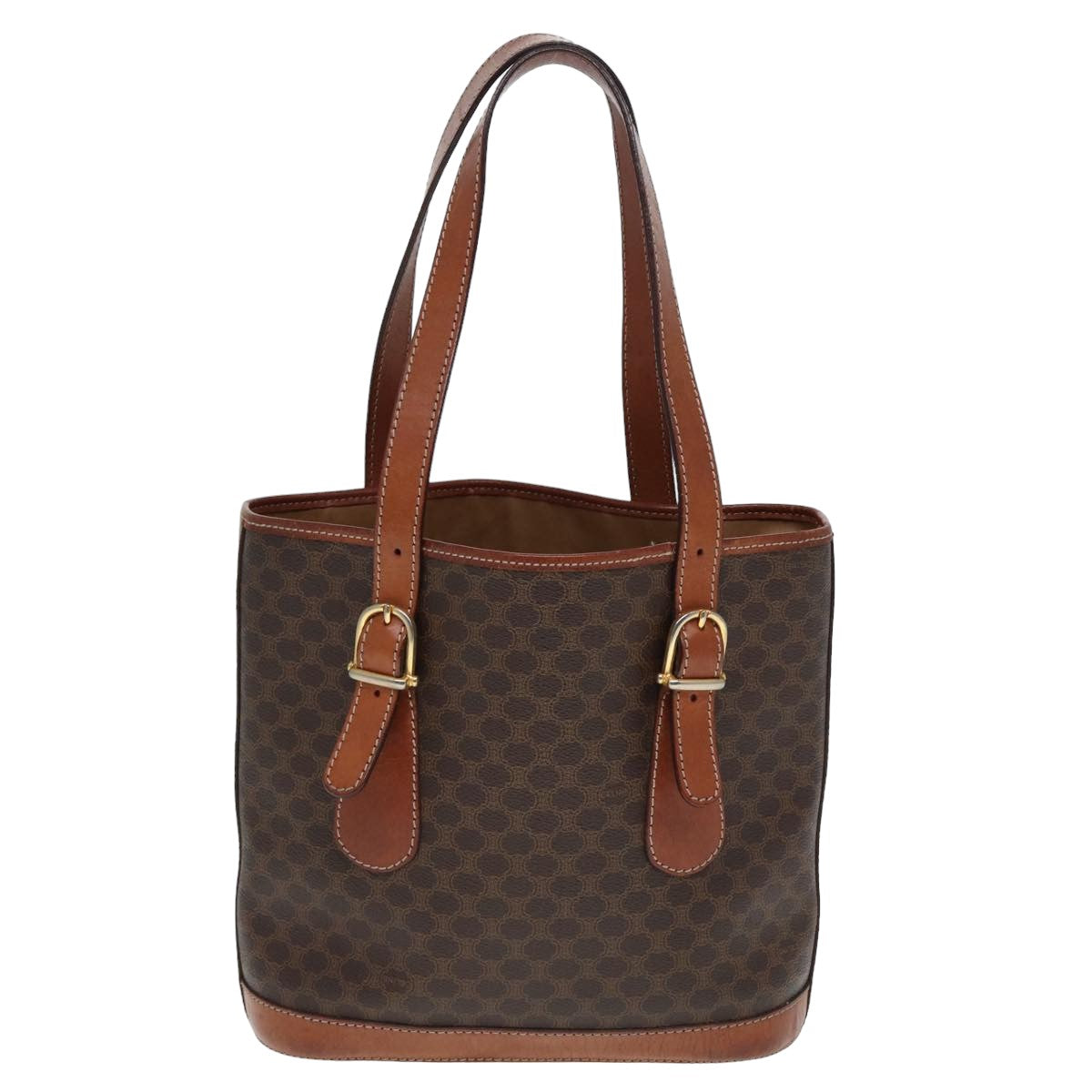 Luxury Macadam Tote Bag Pvc Canvas Brown