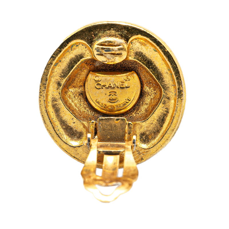 Chanel Gold Plated Earrings Jewelry