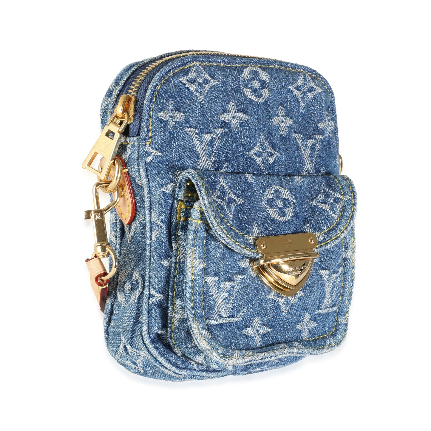 Louis Vuitton Fairfax Pochette Monogram Denim Clutch Bag