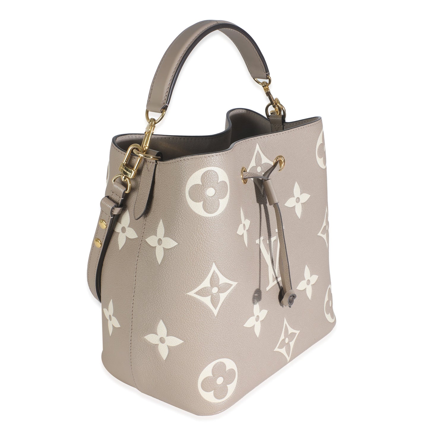 Louis Vuitton Tourterelle Creme Empreinte Giant Neonoe Monogram Handbag