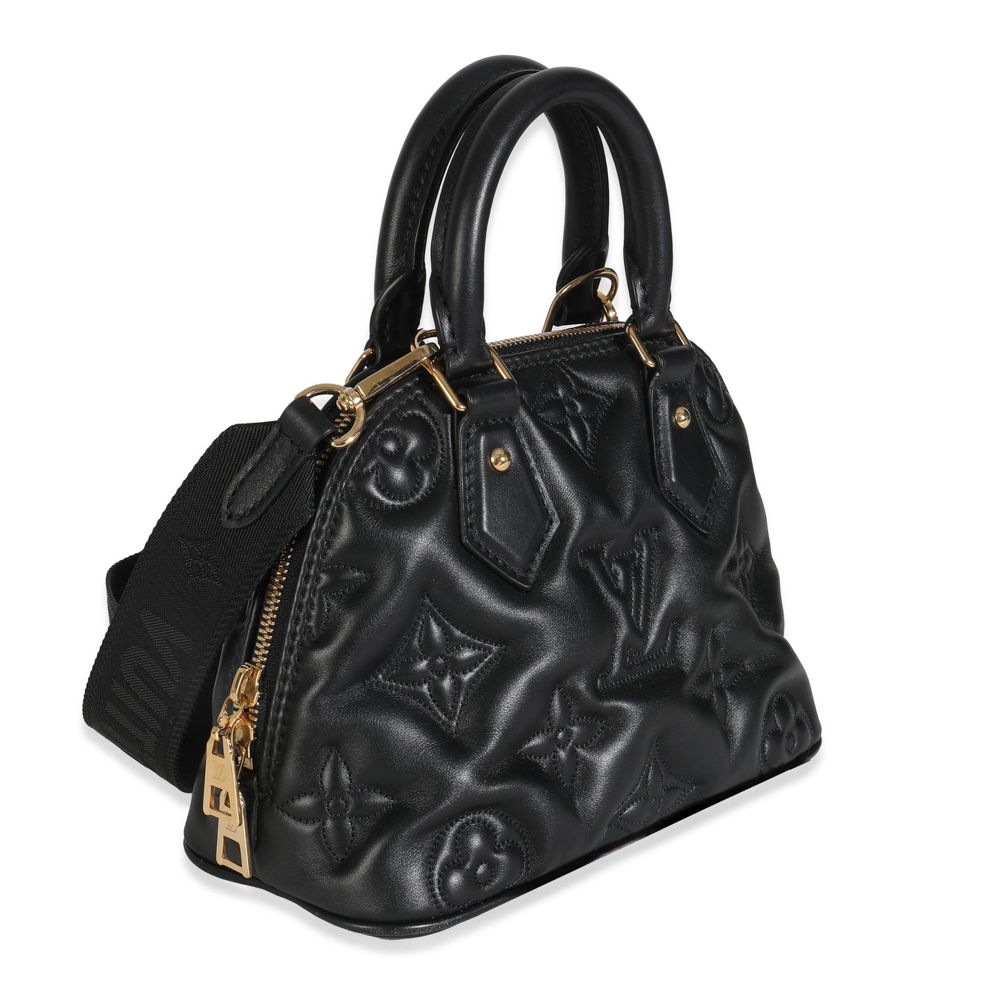 Louis Vuitton Bubblegram Alma BB Calfskin Black Handbag