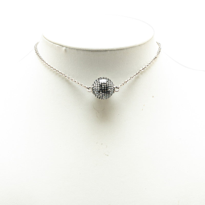 Chanel Metal Coco Mark Ball Necklace