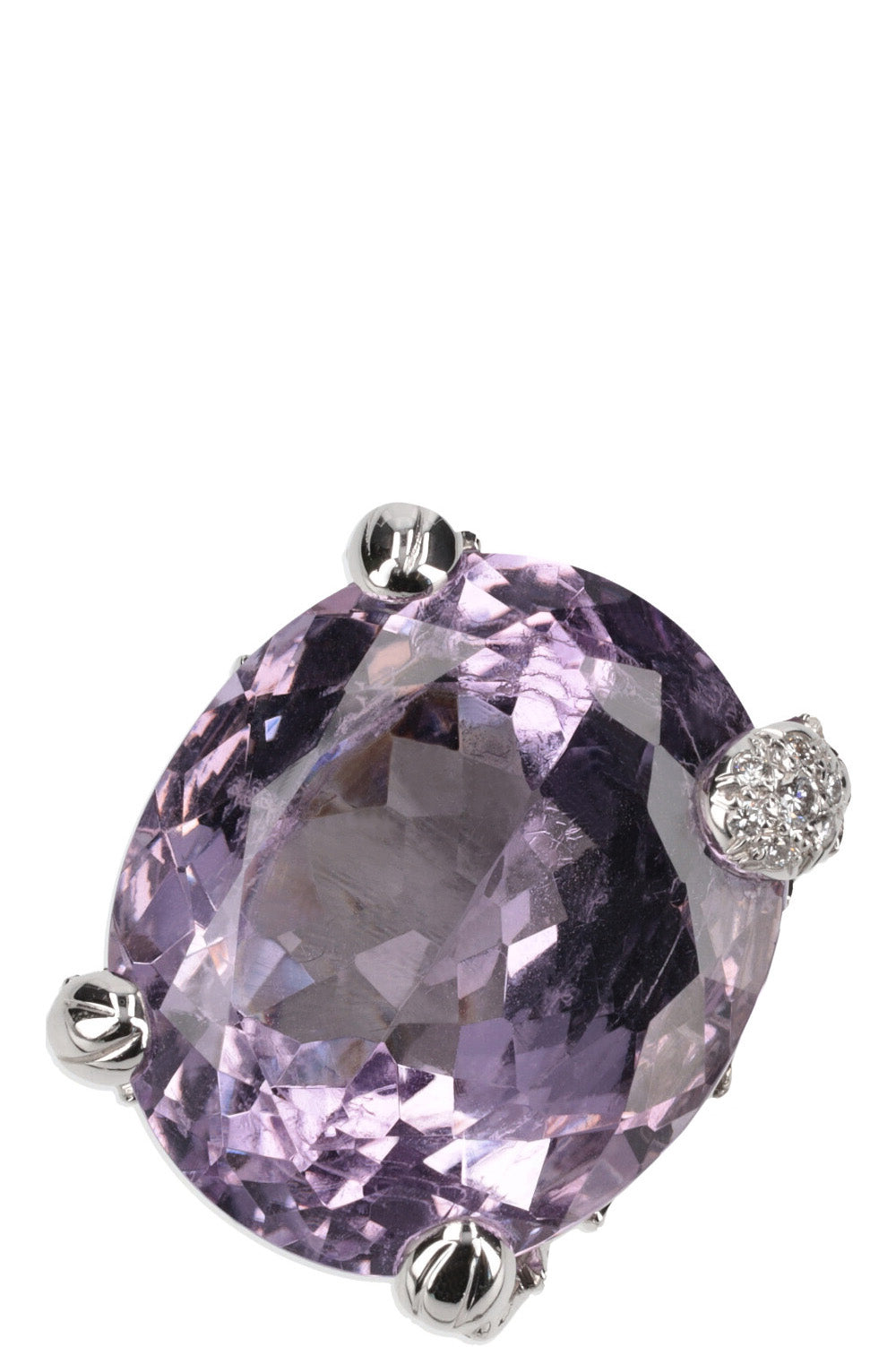Dior Amethyst Diamond Cocktail Ring Jewelry