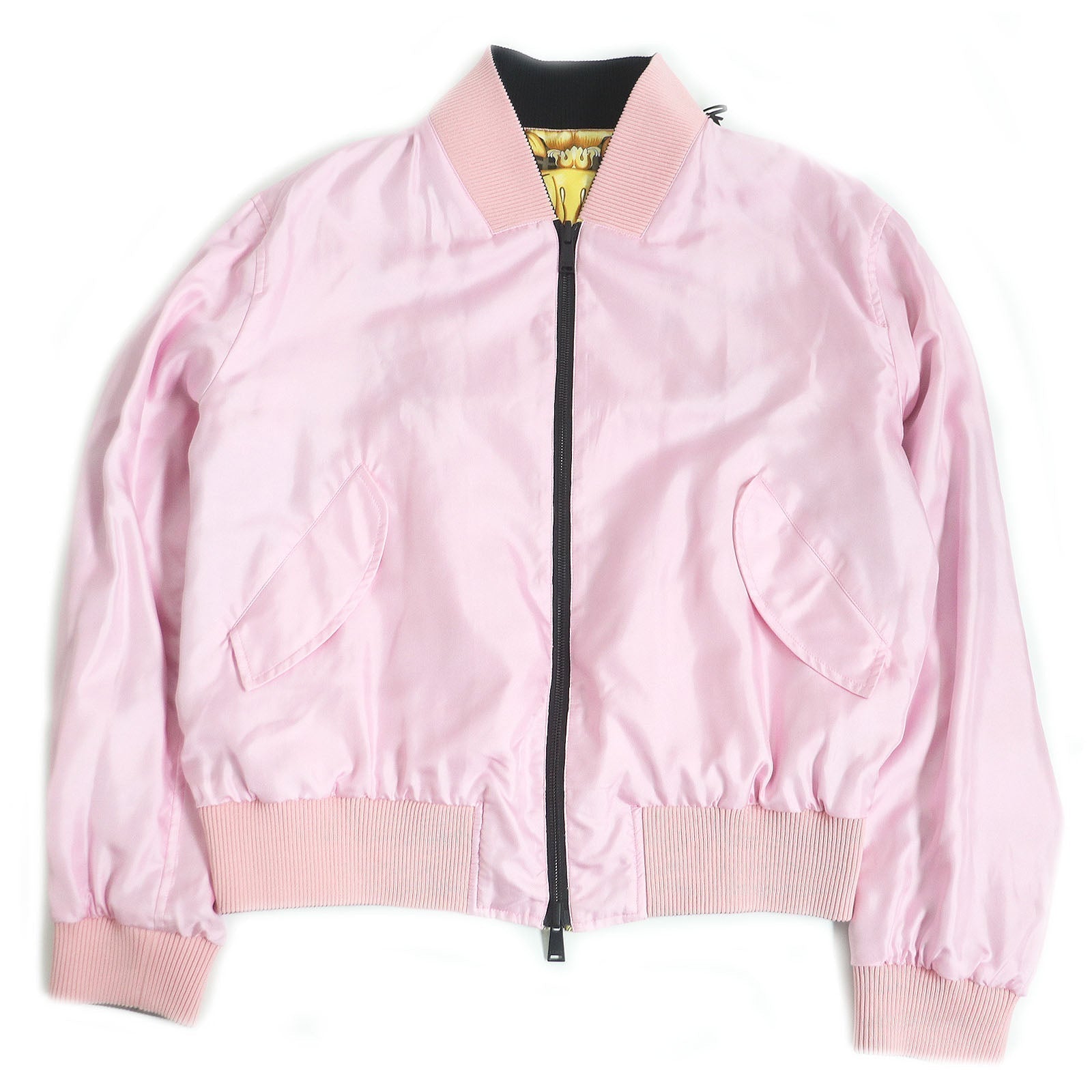 Fendi Blouson Main Silk Part Cotton Part Part Elastane Nylon Pink Travel Bag