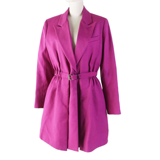 Louis Vuitton coat Polyurethane coating purple 38 Nylon Wool Apparel