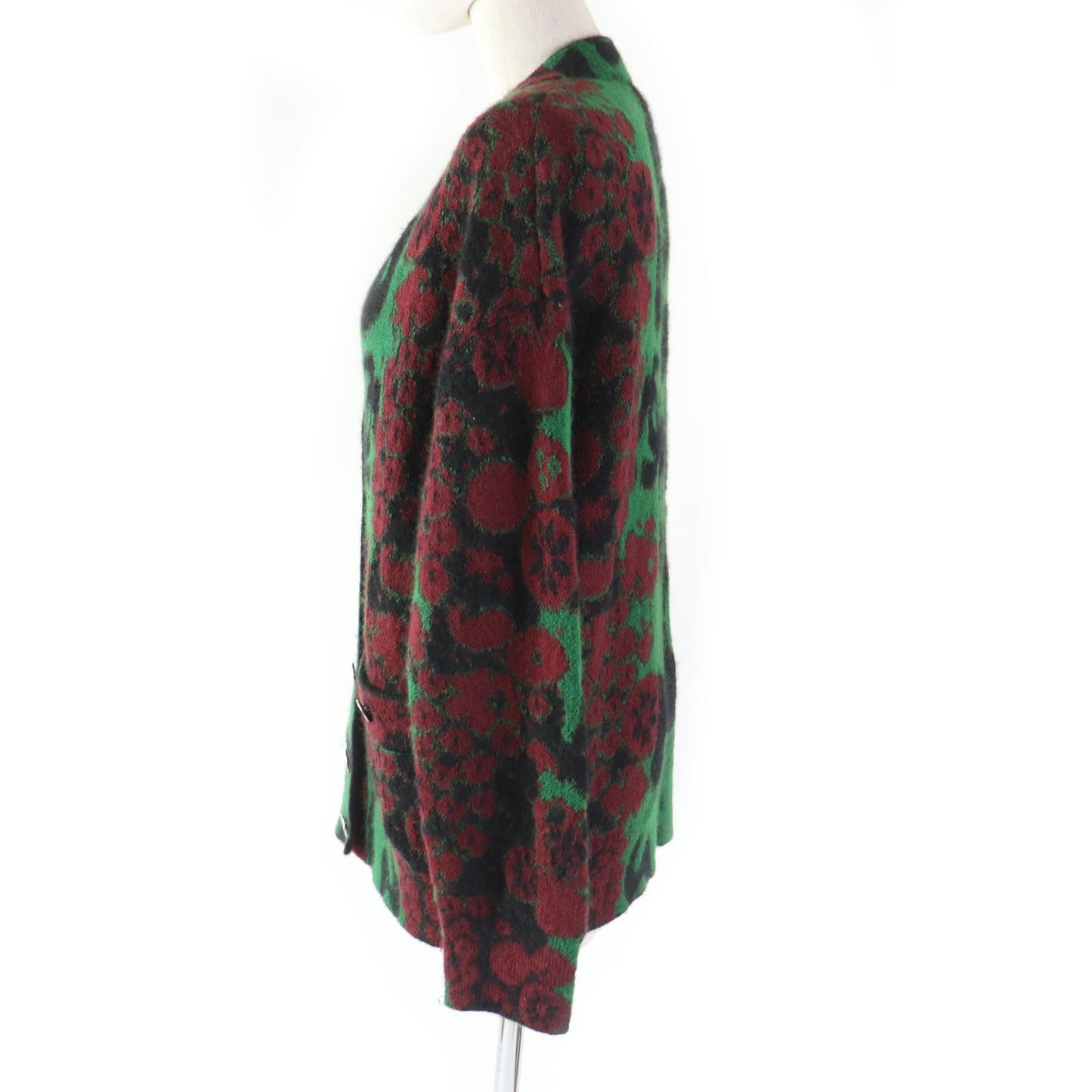 Chanel Cashmere Mohair Cardigan COCO Mark Button Apparel