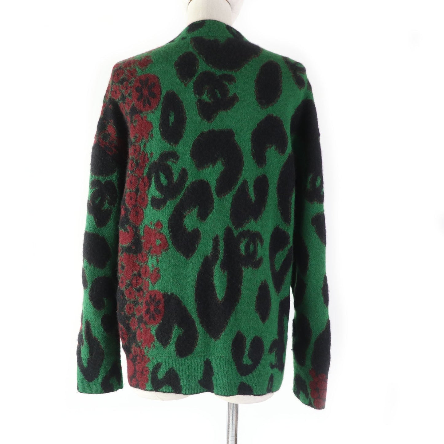 Chanel Cashmere Mohair Cardigan COCO Mark Button Apparel