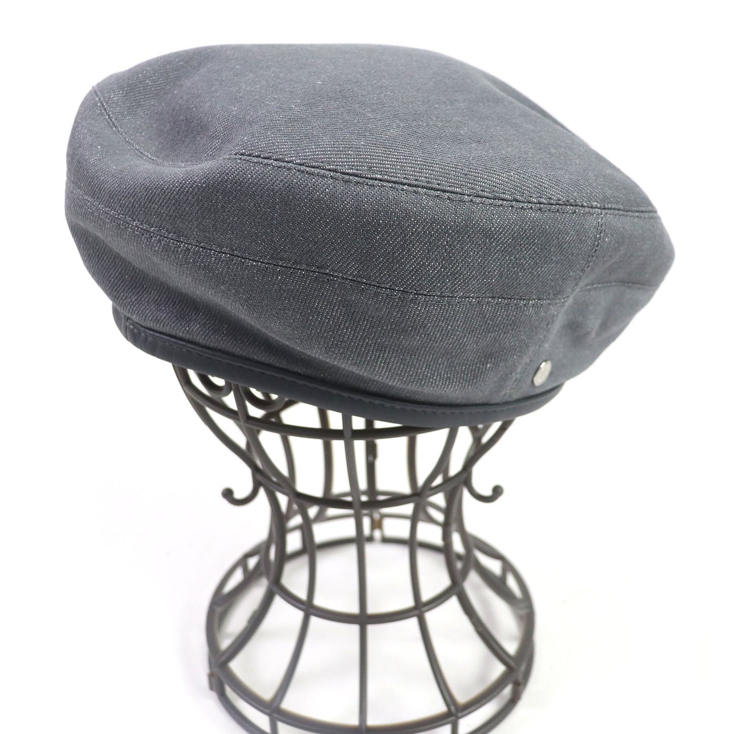 Beret Main: Cotton, Lining: Rayon, Lining: Silk, Leather Travel Bag