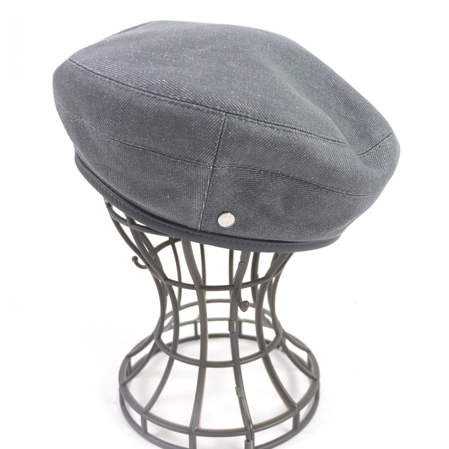 Beret Main: Cotton, Lining: Rayon, Lining: Silk, Leather Travel Bag