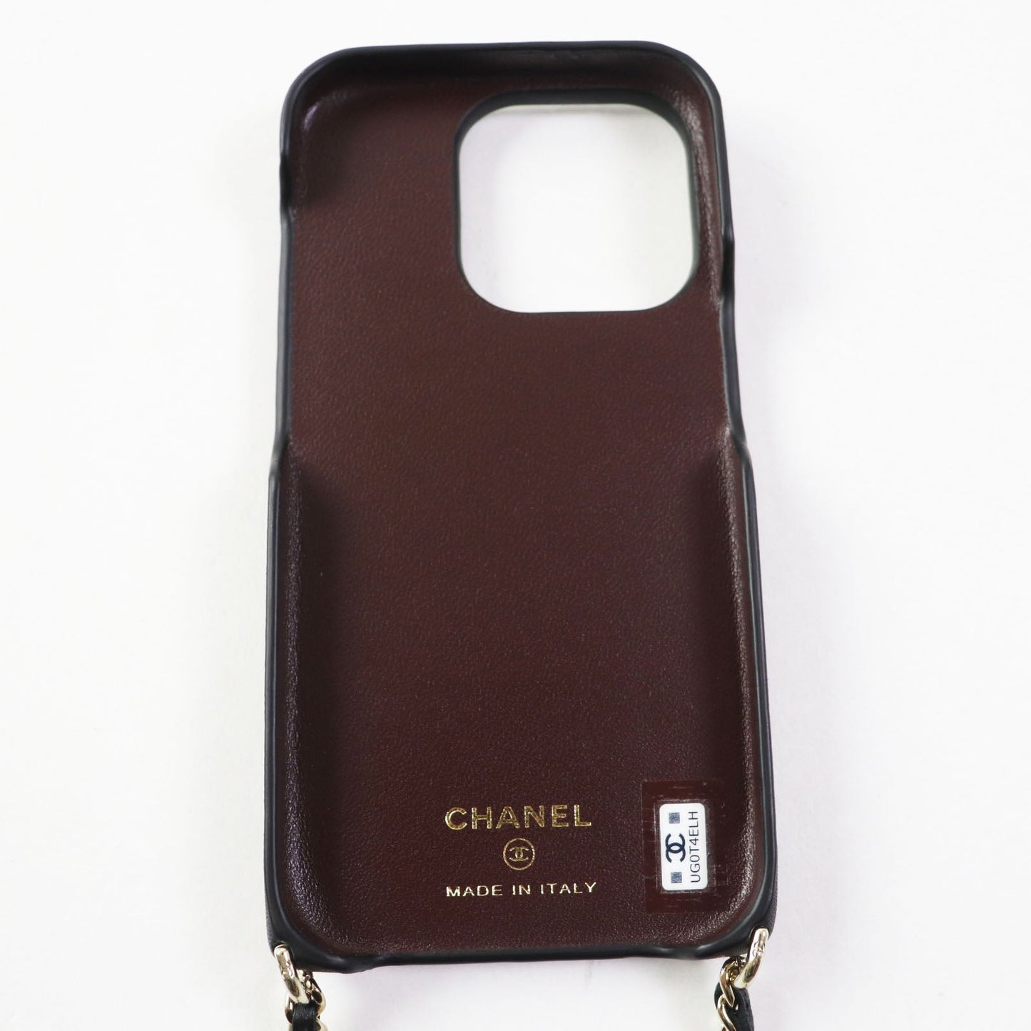 Chanel Matrasse iPhone 14 Pro Case Black Bag