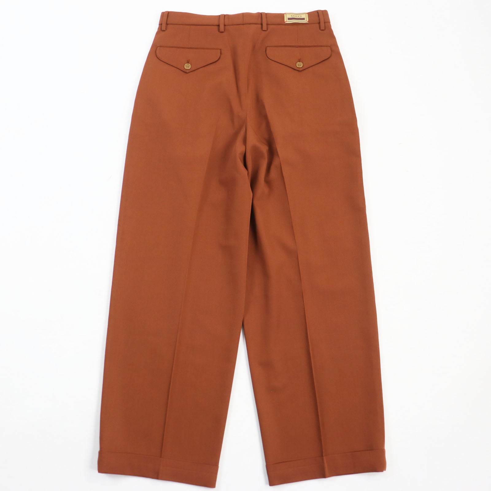 Gucci slacks part 84 polyester part Wool Brown Accessory