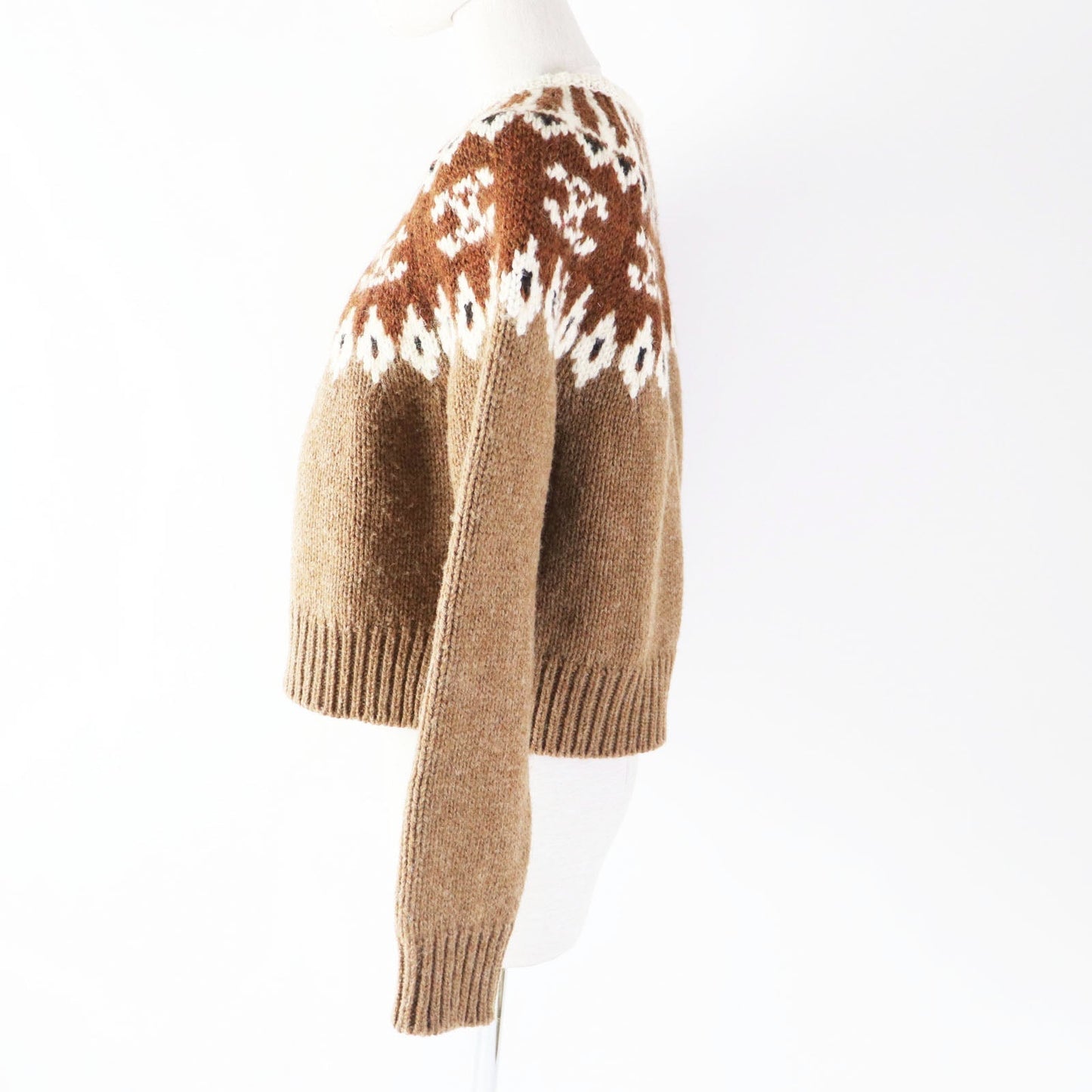 Knit Main: Wool Type Trim Off Fair Brown Travel Bag