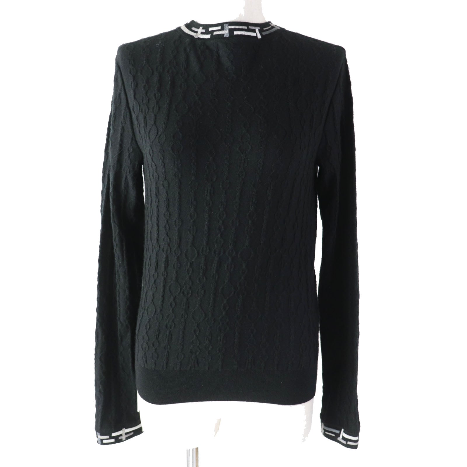Knit Outer Fabric: Cashmere, Outer Fabric: Silk, Nylon Black Travel Bag