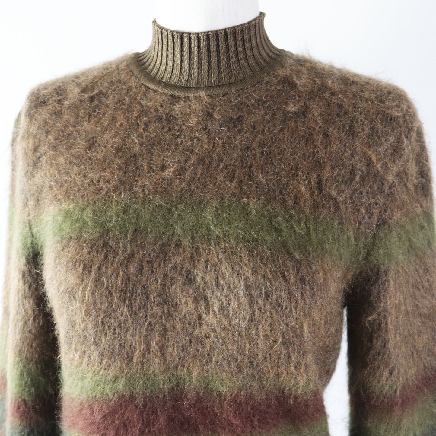 Knit Outer Material: Wool, Outer Material: Mohair, Nylon Brown Travel Bag