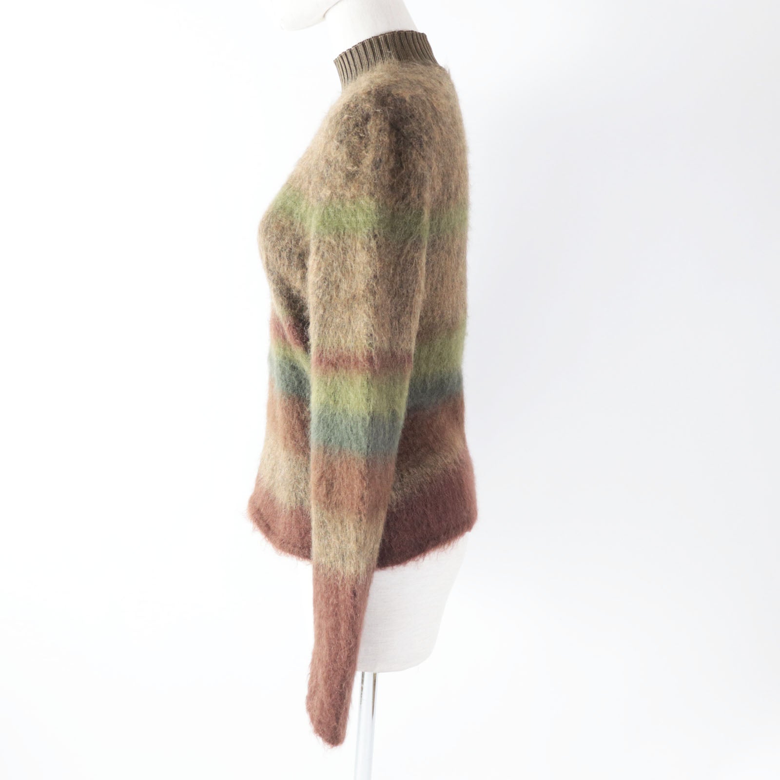 Knit Outer Material: Wool, Outer Material: Mohair, Nylon Brown Travel Bag