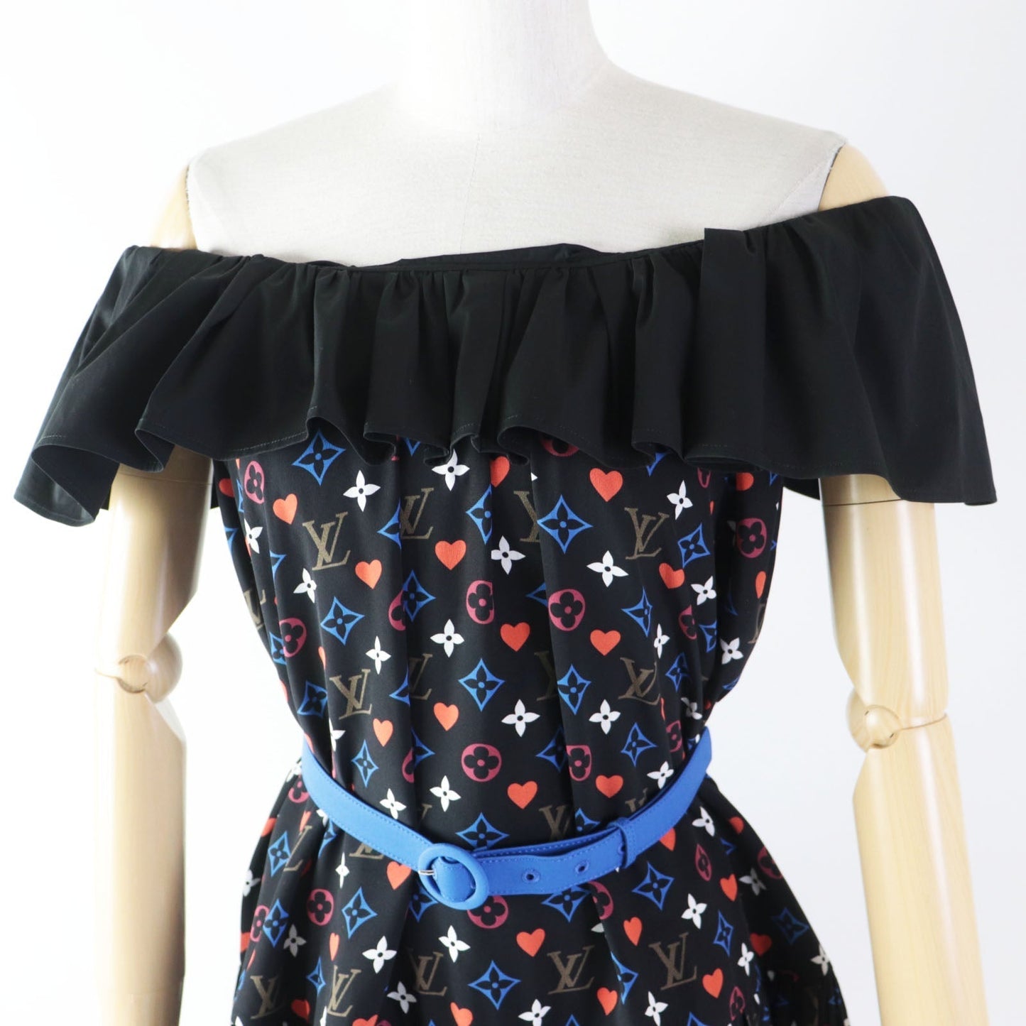 Louis Vuitton dress FK‚cR51 part 90 part Nylon Cotton Black Apparel