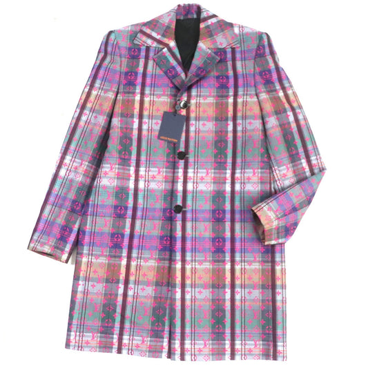 Louis Vuitton Chester coat 19 multi 48 Wool Cotton Pink Apparel