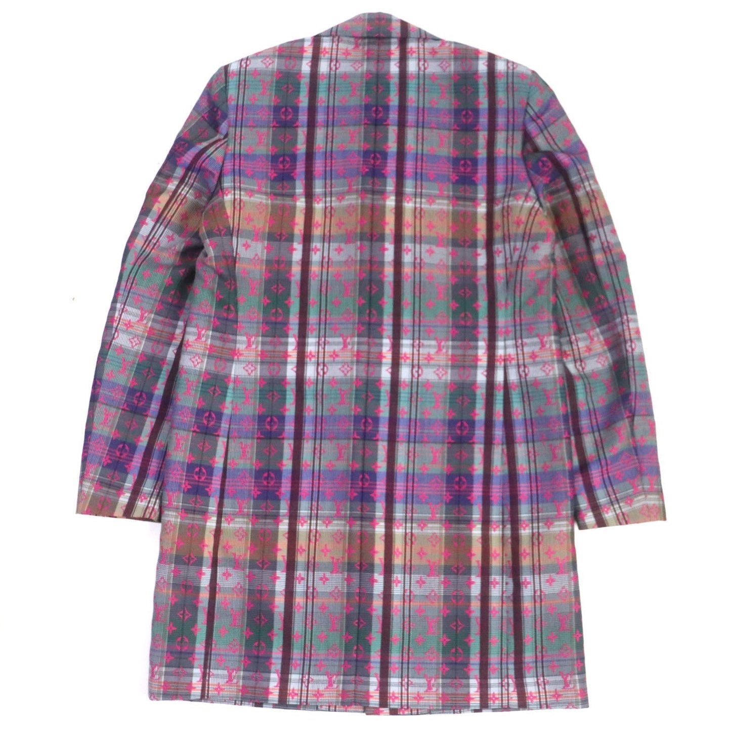Louis Vuitton Chester coat 19 multi 48 Wool Cotton Pink Apparel