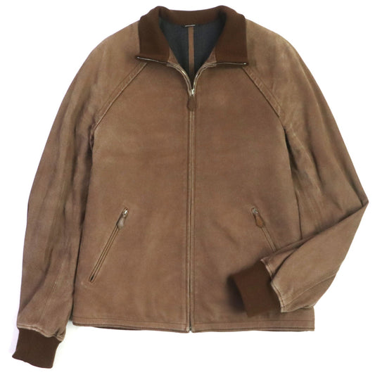 Blouson Main: Lamb , Part: Lamb , Leather Brown Travel Bag