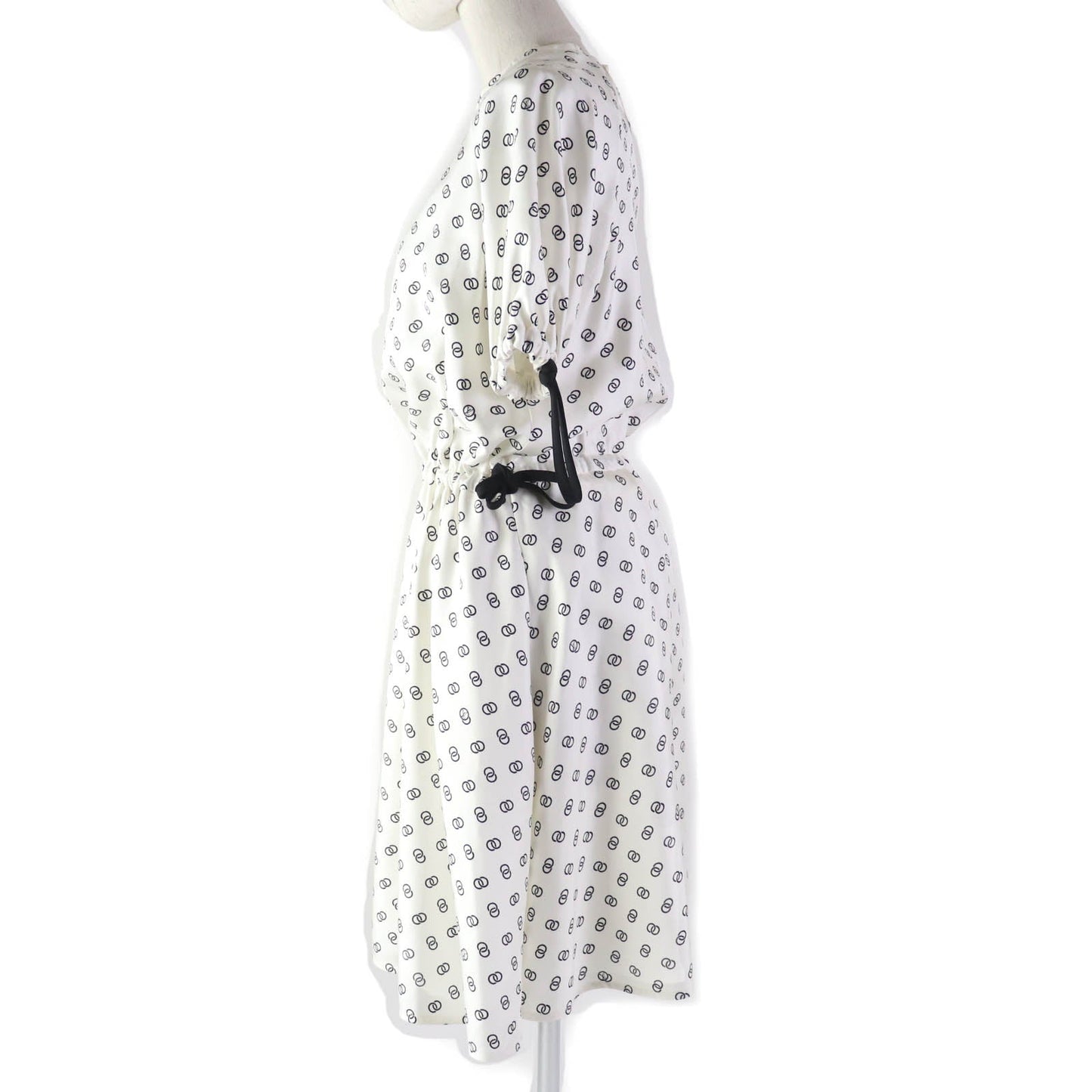 Louis Vuitton dress 1A9NYN Part 75 Part Nylon Black White Apparel