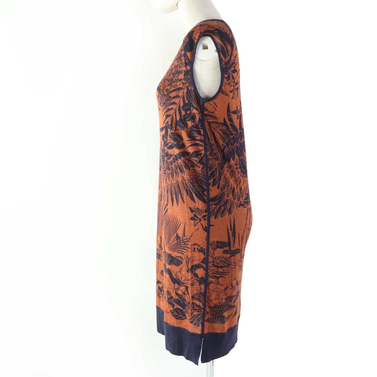 One Piece Main: Cashmere, Main: Silk Navy Brown Travel Bag