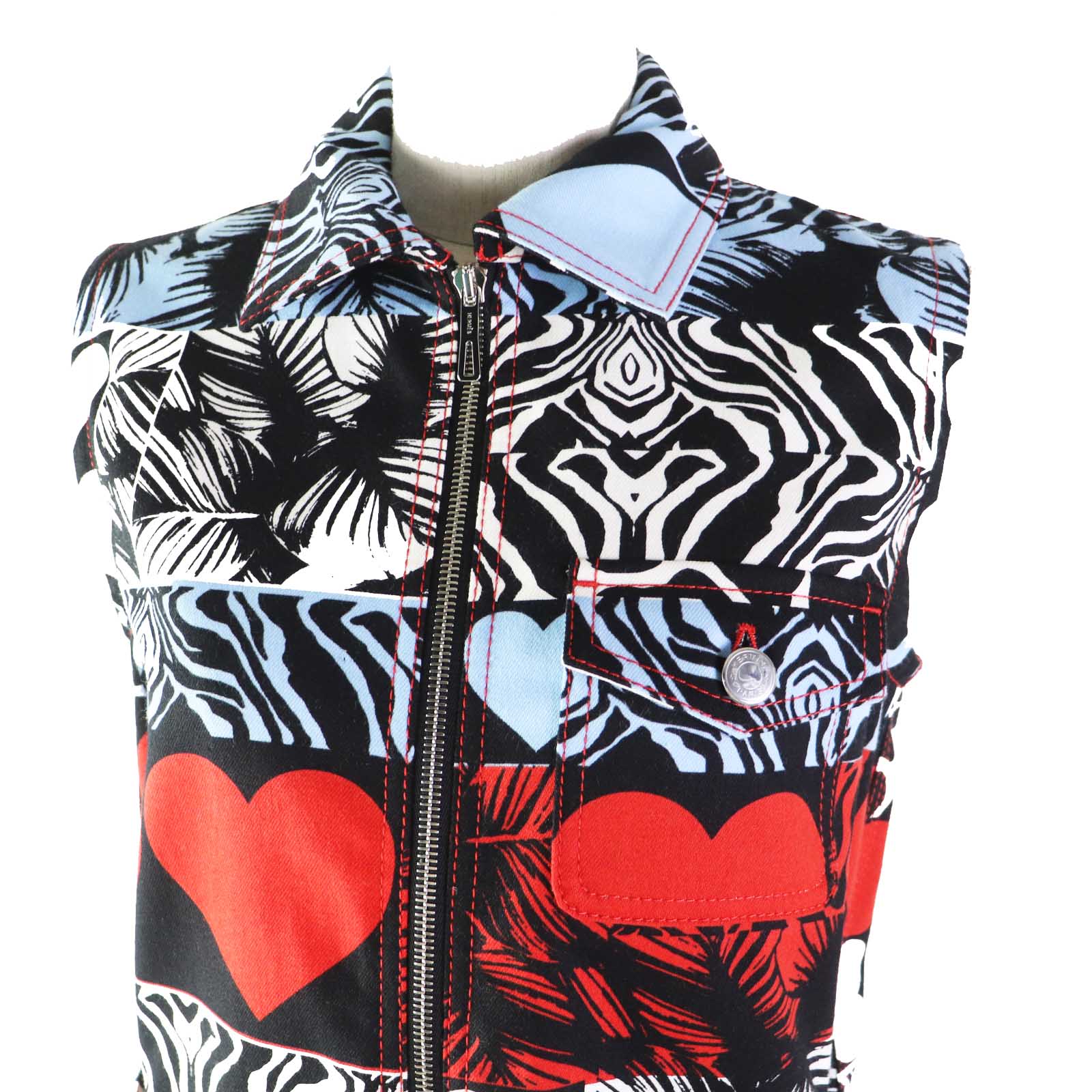 One Piece Outer: Cotton, Outer: Polyurethane, Lining: Leather Denim Travel Bag