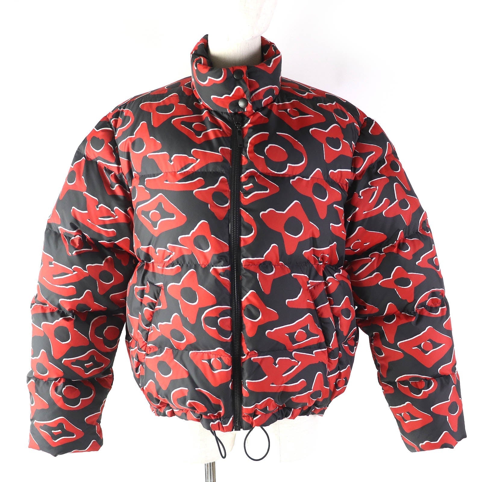 Louis Vuitton Down jacket 1A8B3X Filling down Black Red Apparel