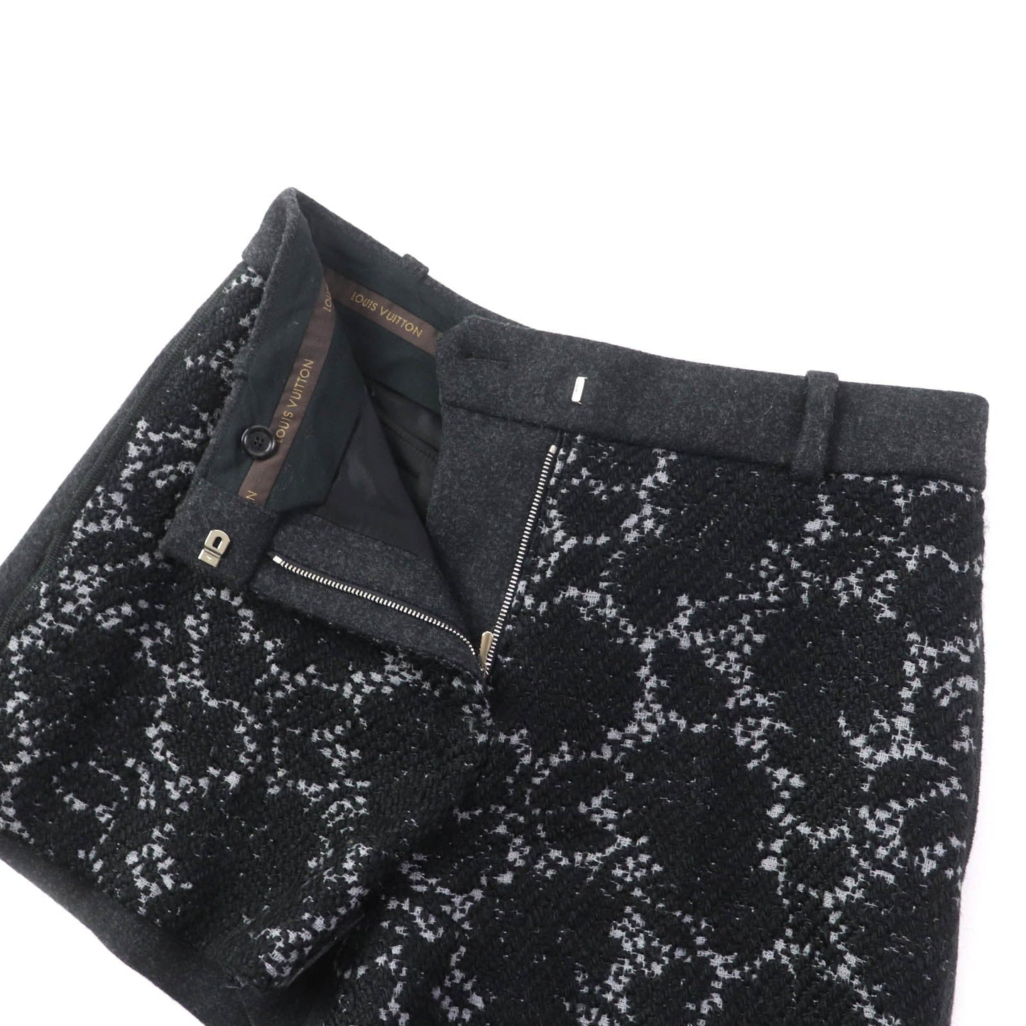 Louis Vuitton Part 80 20 cashmere 34 Wool Black Grey Apparel