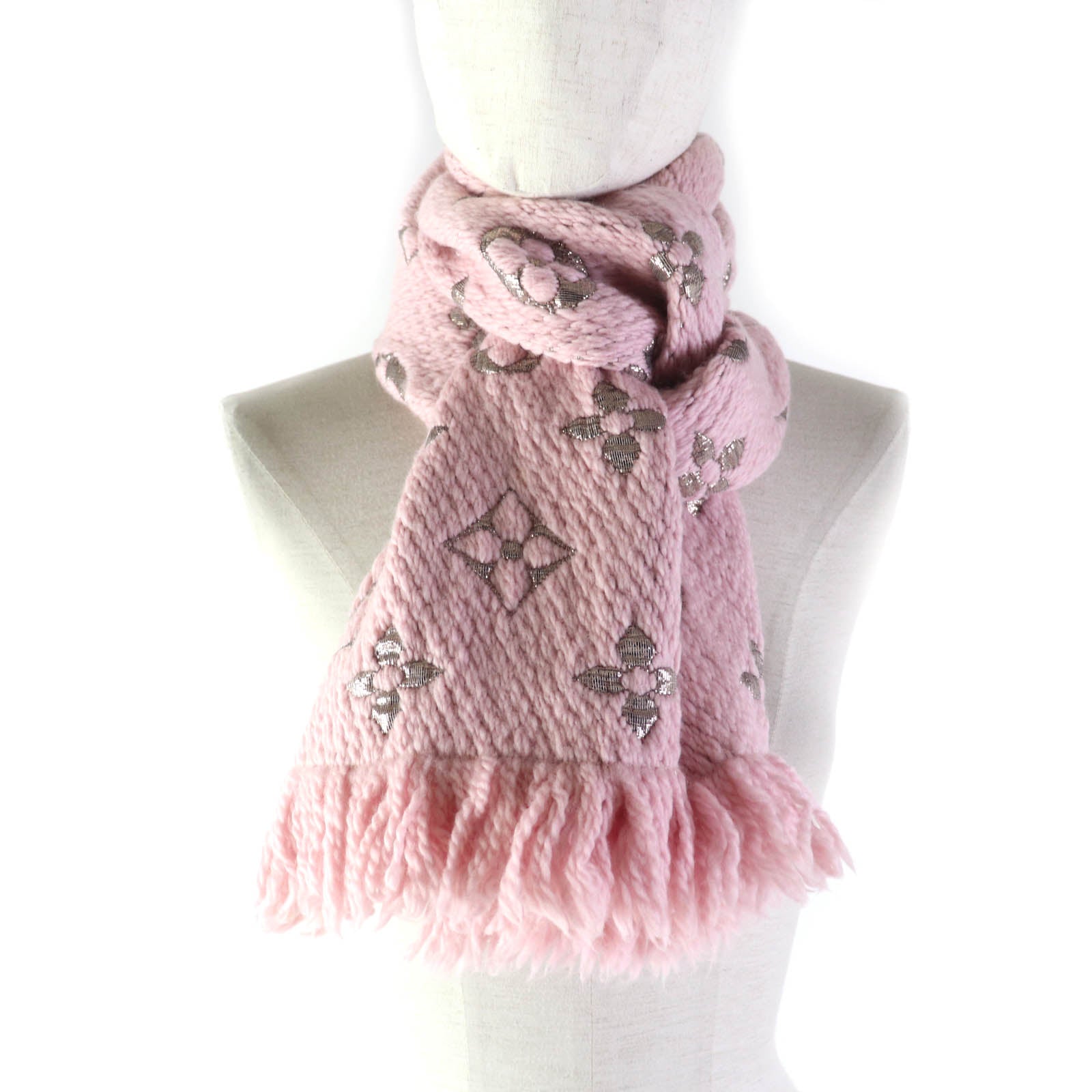 Louis Vuitton Scarf M70466 go Mania Shine Wool Logo 3