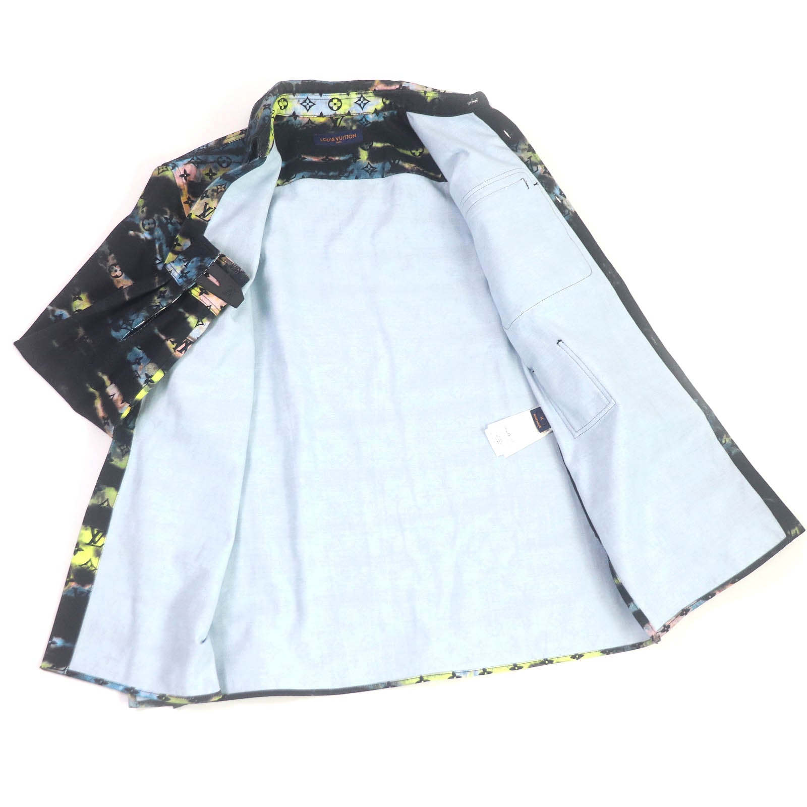 Louis Vuitton Jacket 1A9A3S ns M Denim Cotton Black Multicolor Apparel