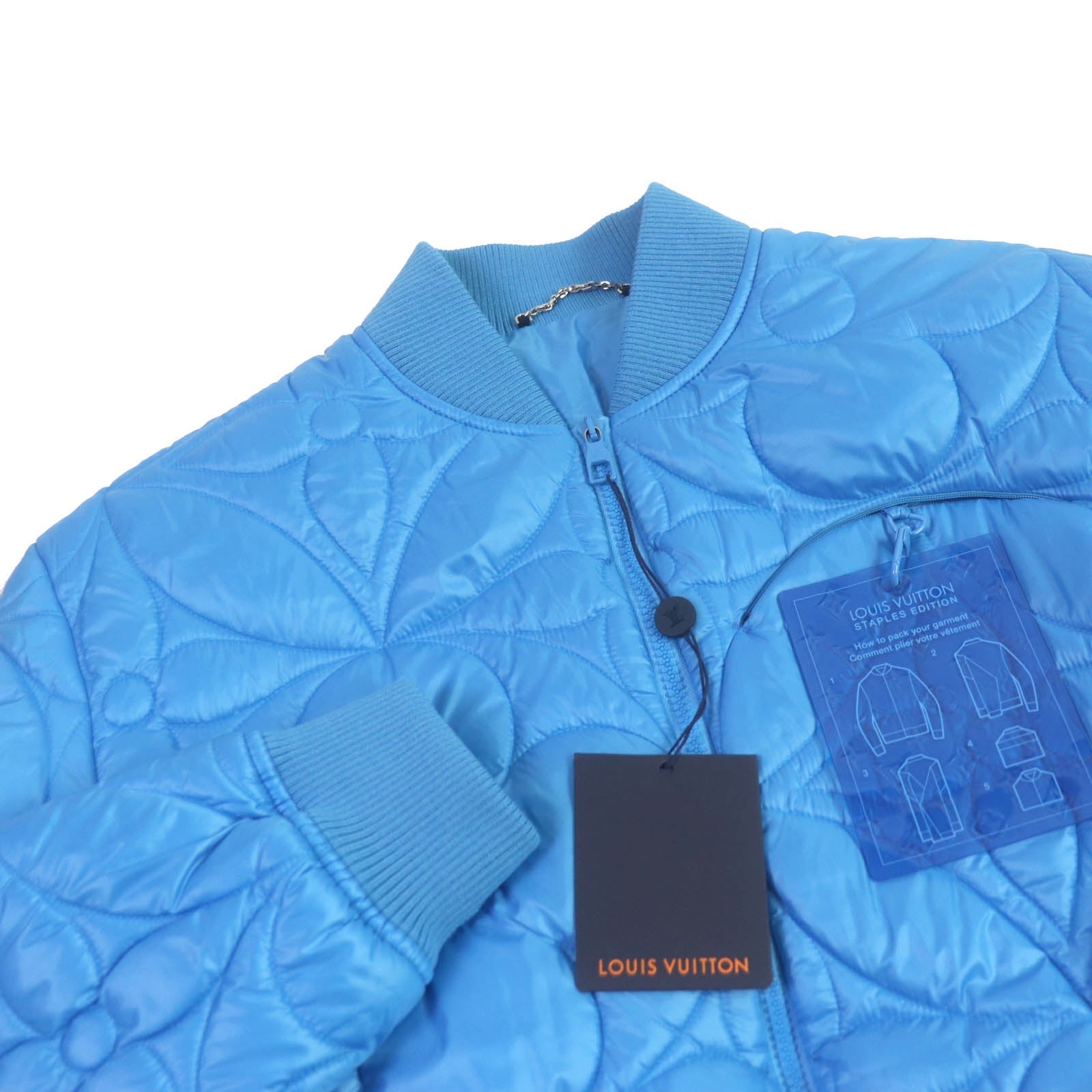 Louis Vuitton Blouson 1A9FOC Filling 100 polyester Cotton Blue Handbag