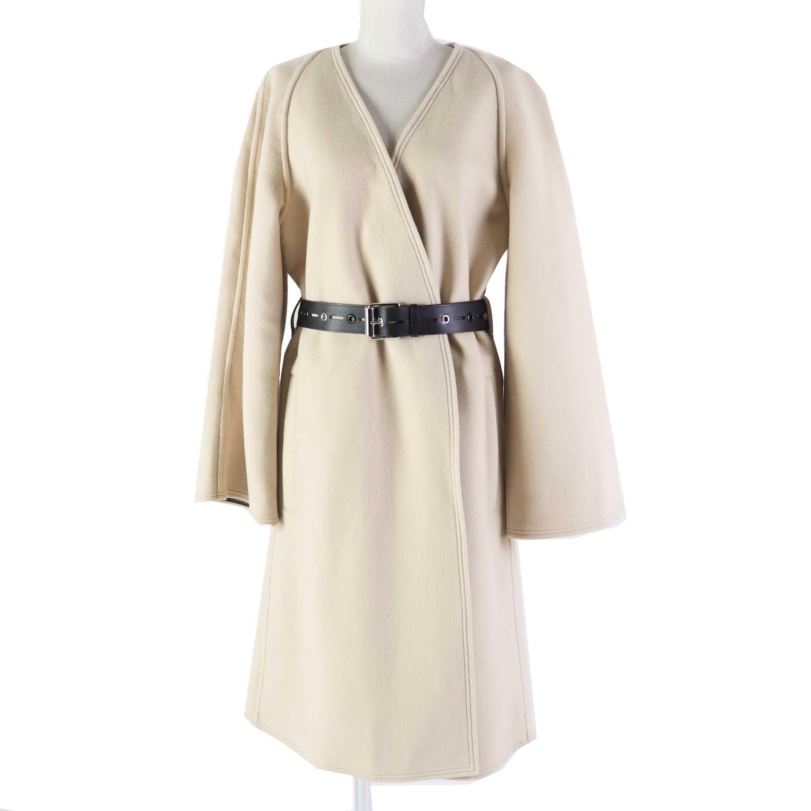 Louis Vuitton coat 1A4YSZ Part 100 polyester Leather Beige Apparel