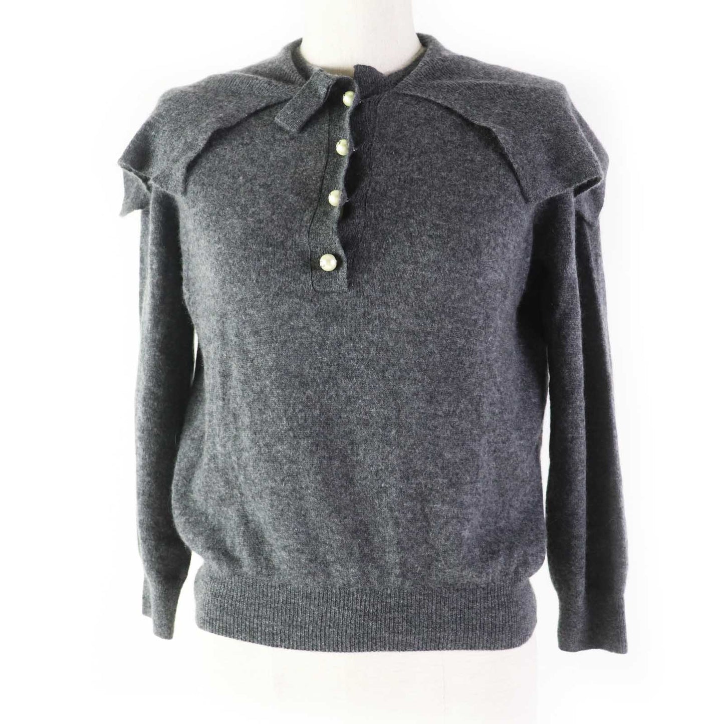 Dior Christian Knit Main: % Cashmere Charcoal Gray Travel Bag
