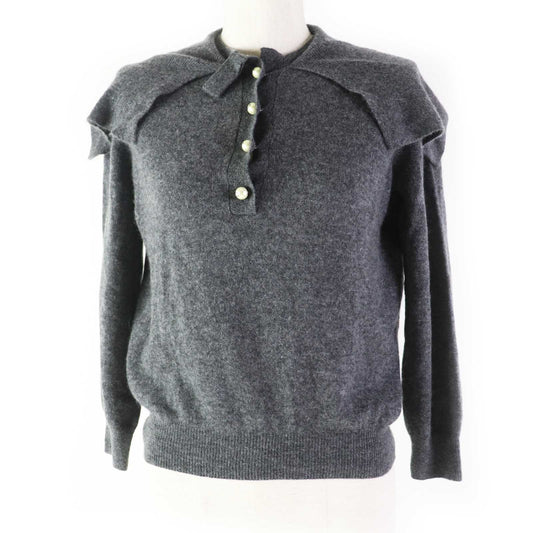 Dior Christian Knit Main: % Cashmere Charcoal Gray Travel Bag