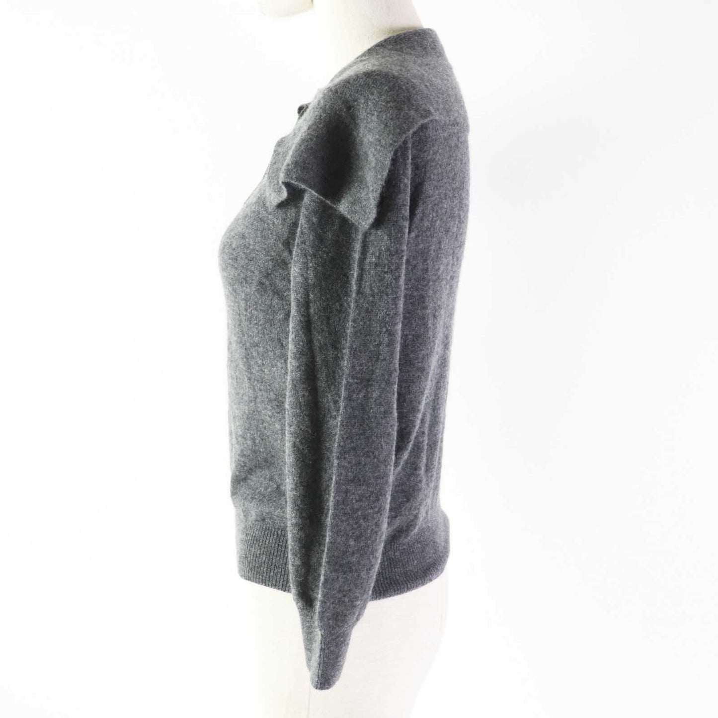 Dior Christian Knit Main: % Cashmere Charcoal Gray Travel Bag