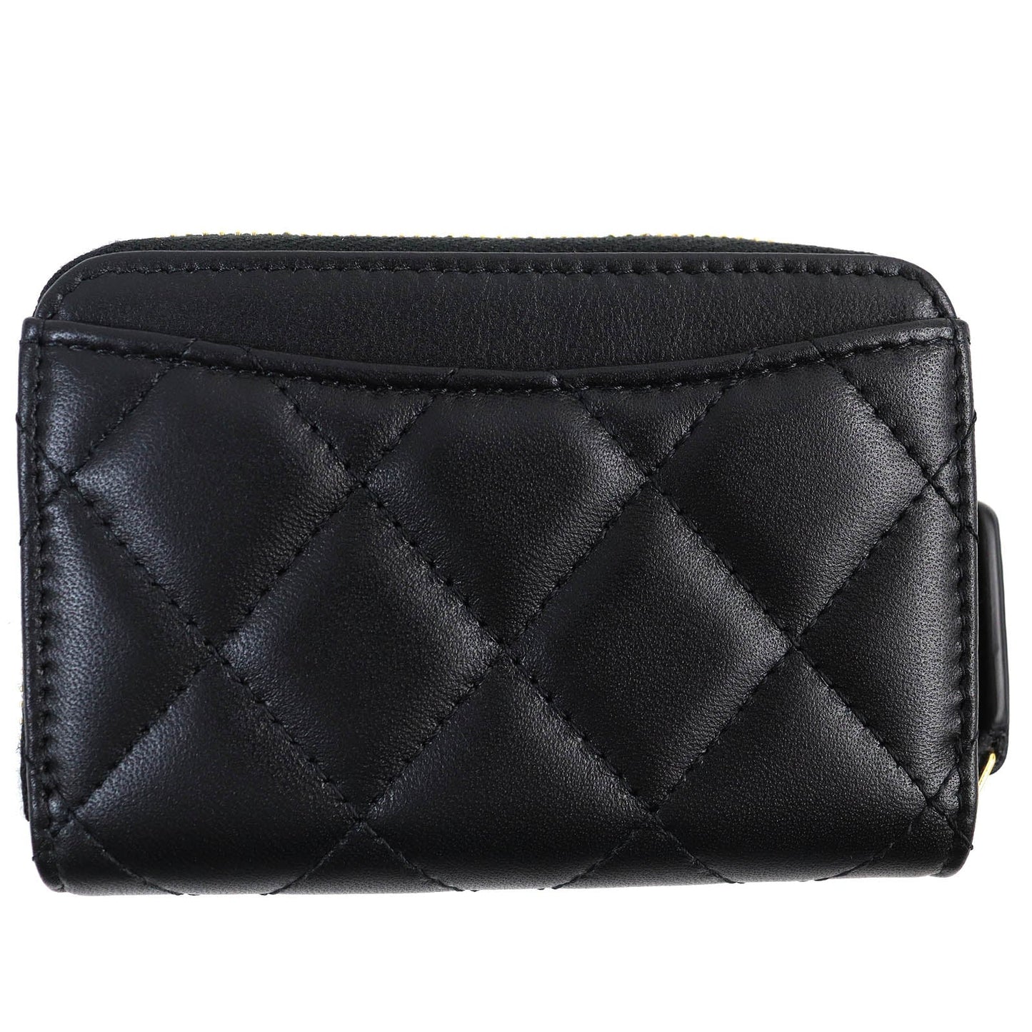 Chanel Coin e Black Leather Wallet Case