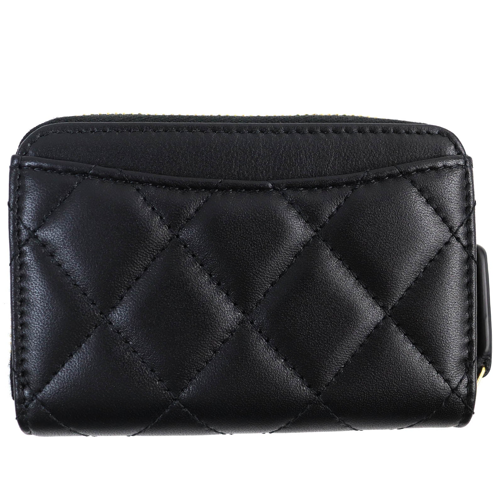 Chanel Coin e Black Leather Wallet Case