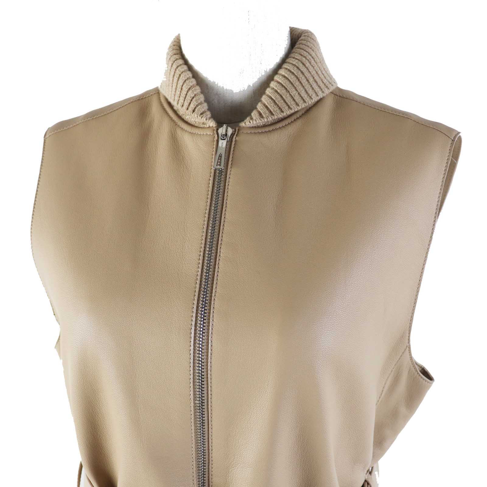 Vest Main: Goatskin Part: Cashmere , Cotton Beige Travel Bag