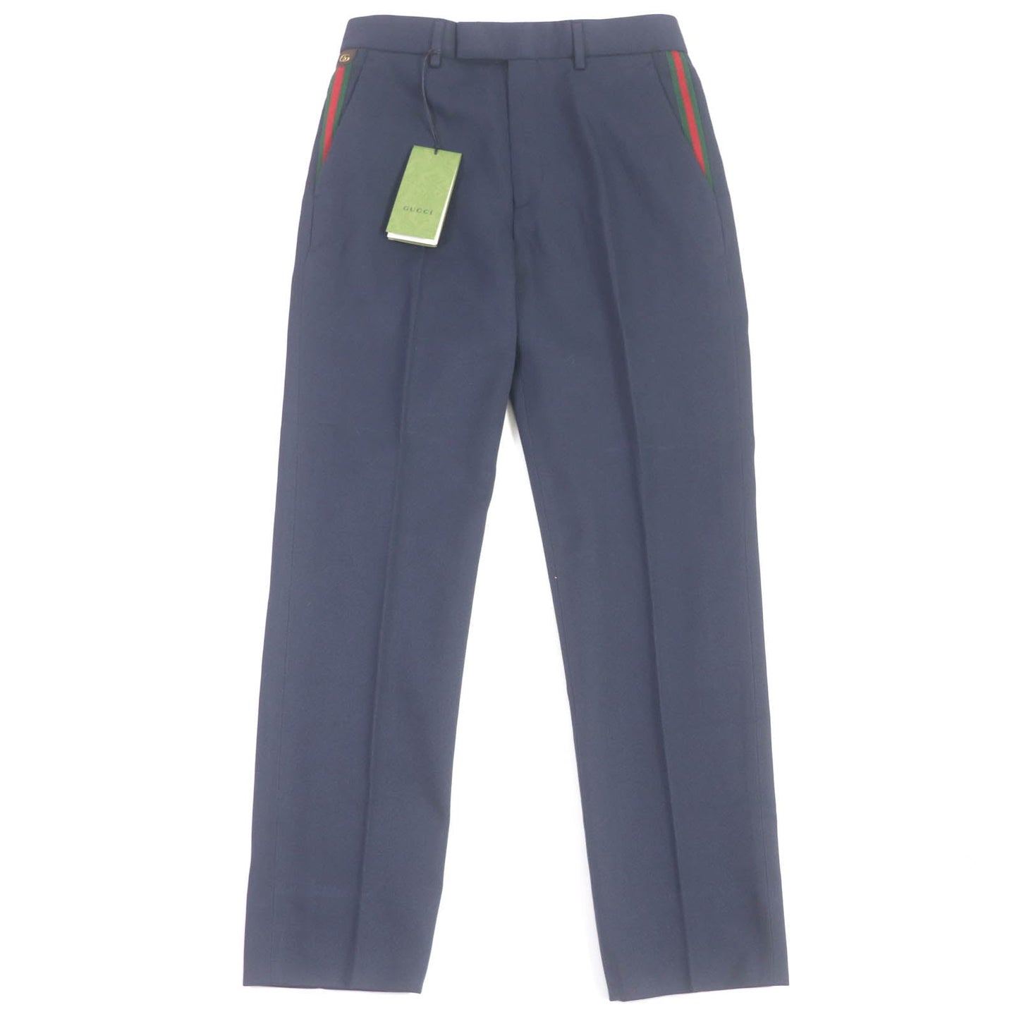 Gucci slacks Part 46 acrylic 46 Wool Cotton Navy Handbag