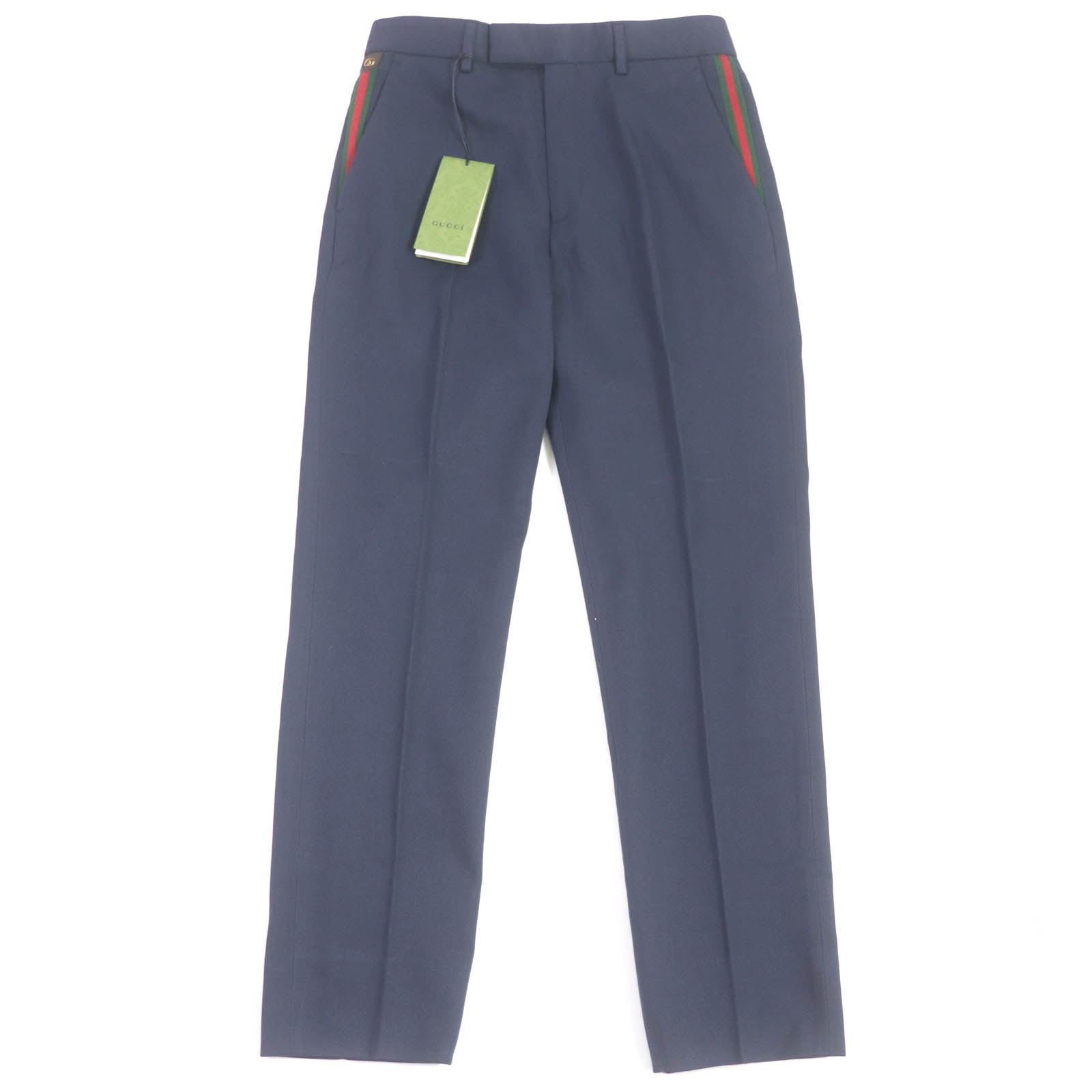 Gucci slacks Part 46 acrylic 46 Wool Cotton Navy Handbag