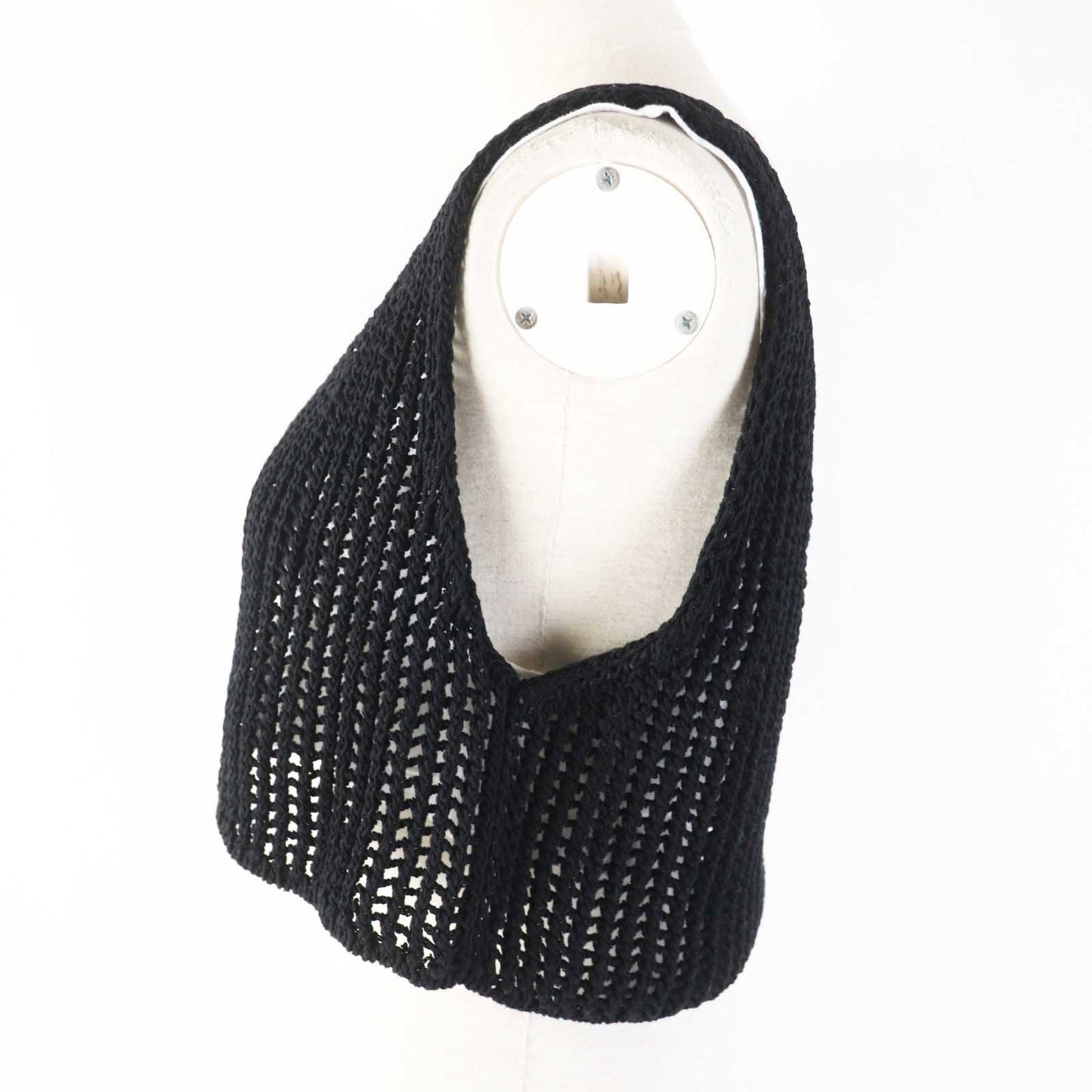 Tank Top Main: % Cotton Women Handbag Black White Travel Bag