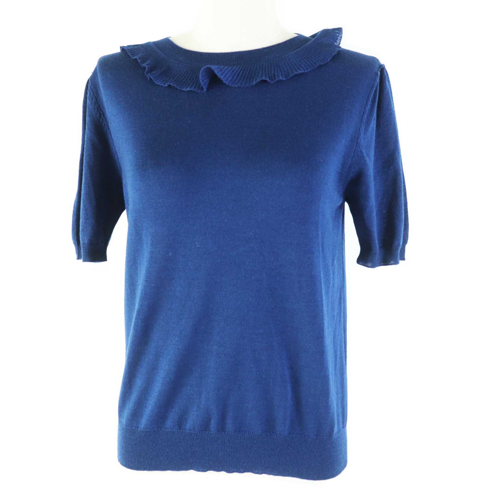 Short Sleeve Knit Outer: % Wool, Outer: Blue Travel Bag