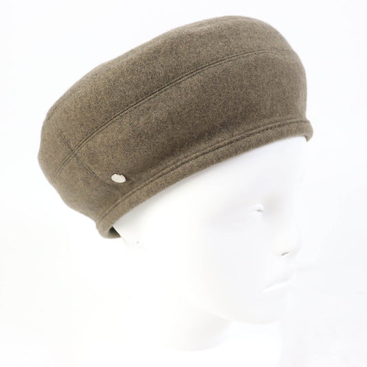 Beret Main: Cashmere, Lining: Rayon, Lining: Silk, Brown Travel Bag