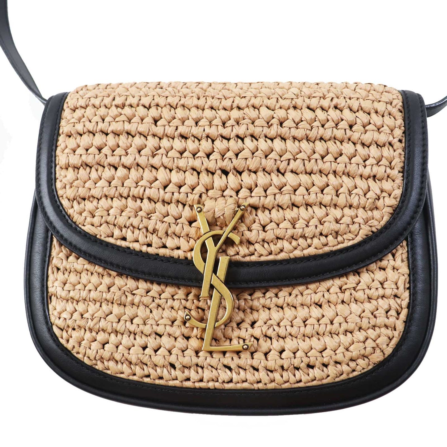 Saint Paris Shoulder Bag Main Main Natural Leather Raffia