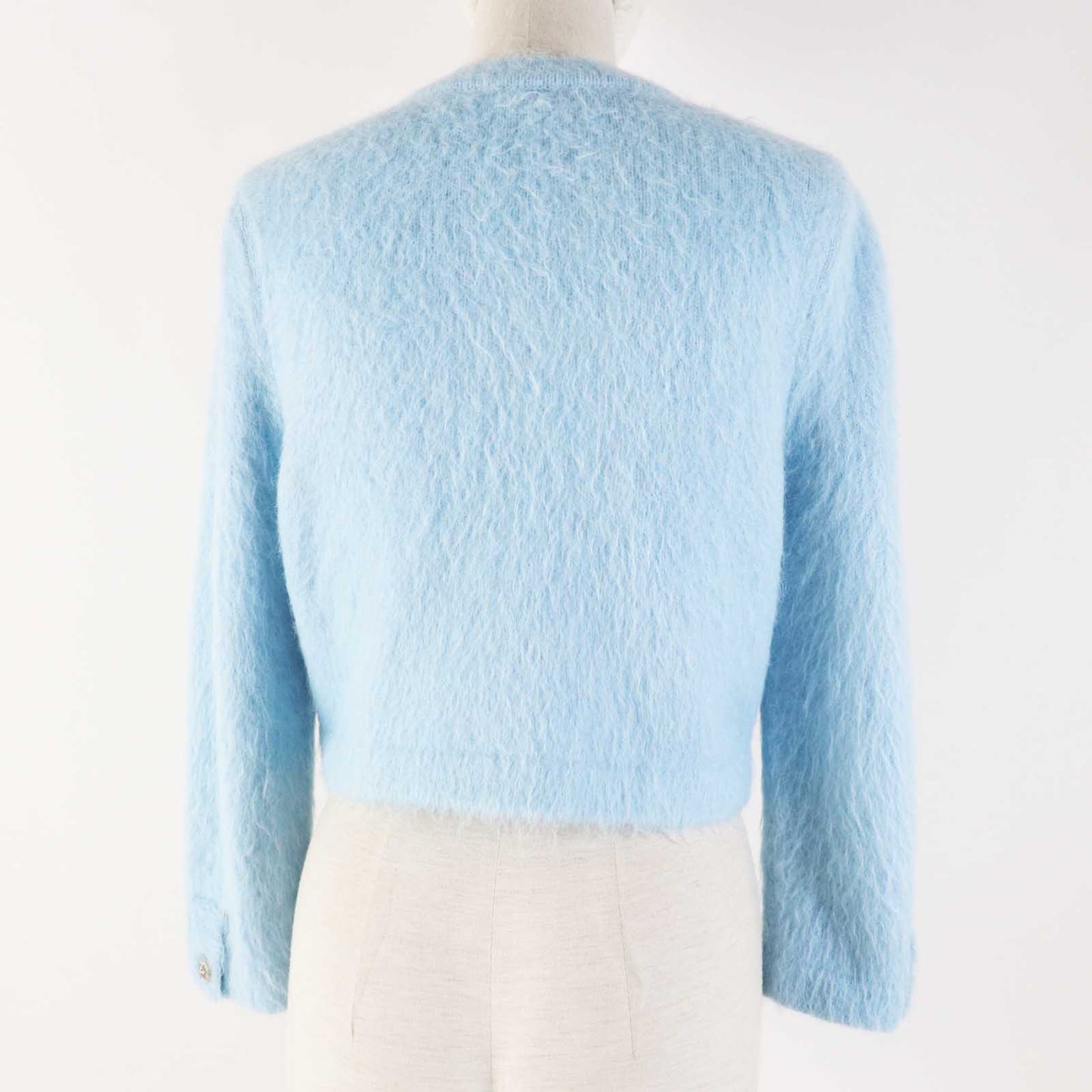 Chanel cardigan 19B 28 alpaca 14 polyamide Blue Handbag