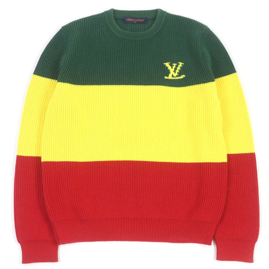 Louis Vuitton sweater Striped Pullover M Cotton Apparel