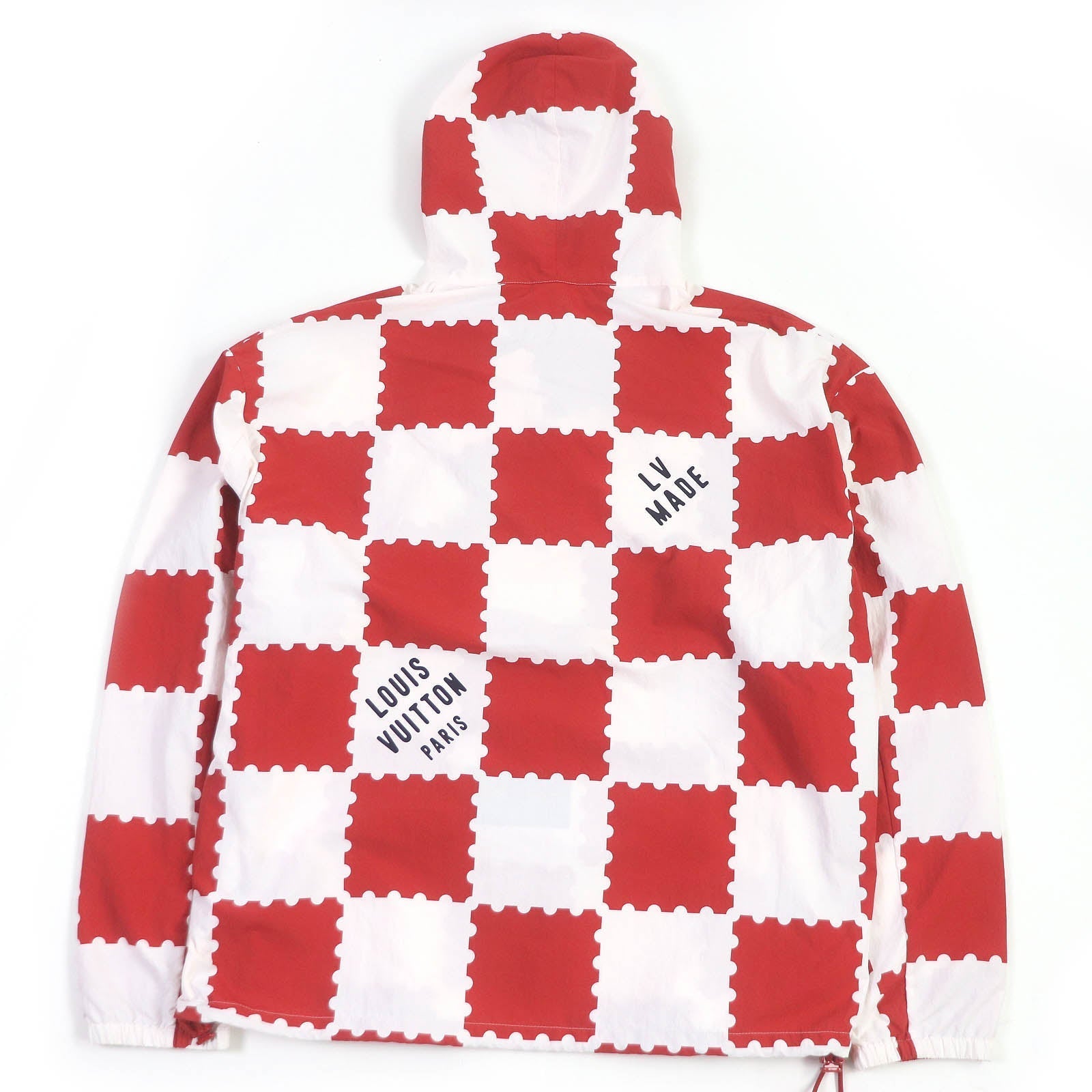 Louis Vuitton Blouson Nylon White Red Handbag