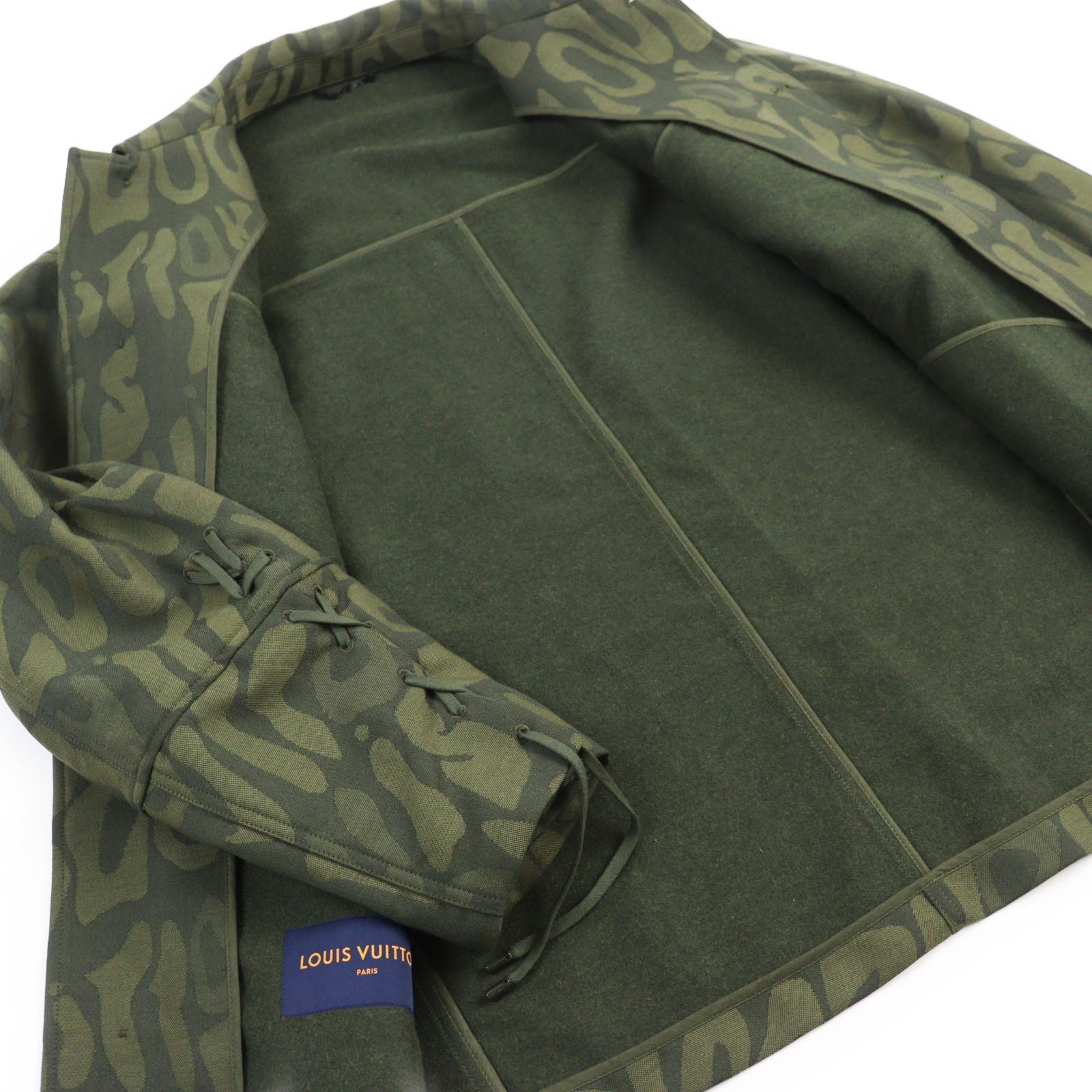 Louis Vuitton Long sleeve shirt HOB02E overshirt Nylon Wool Cotton Khaki Apparel
