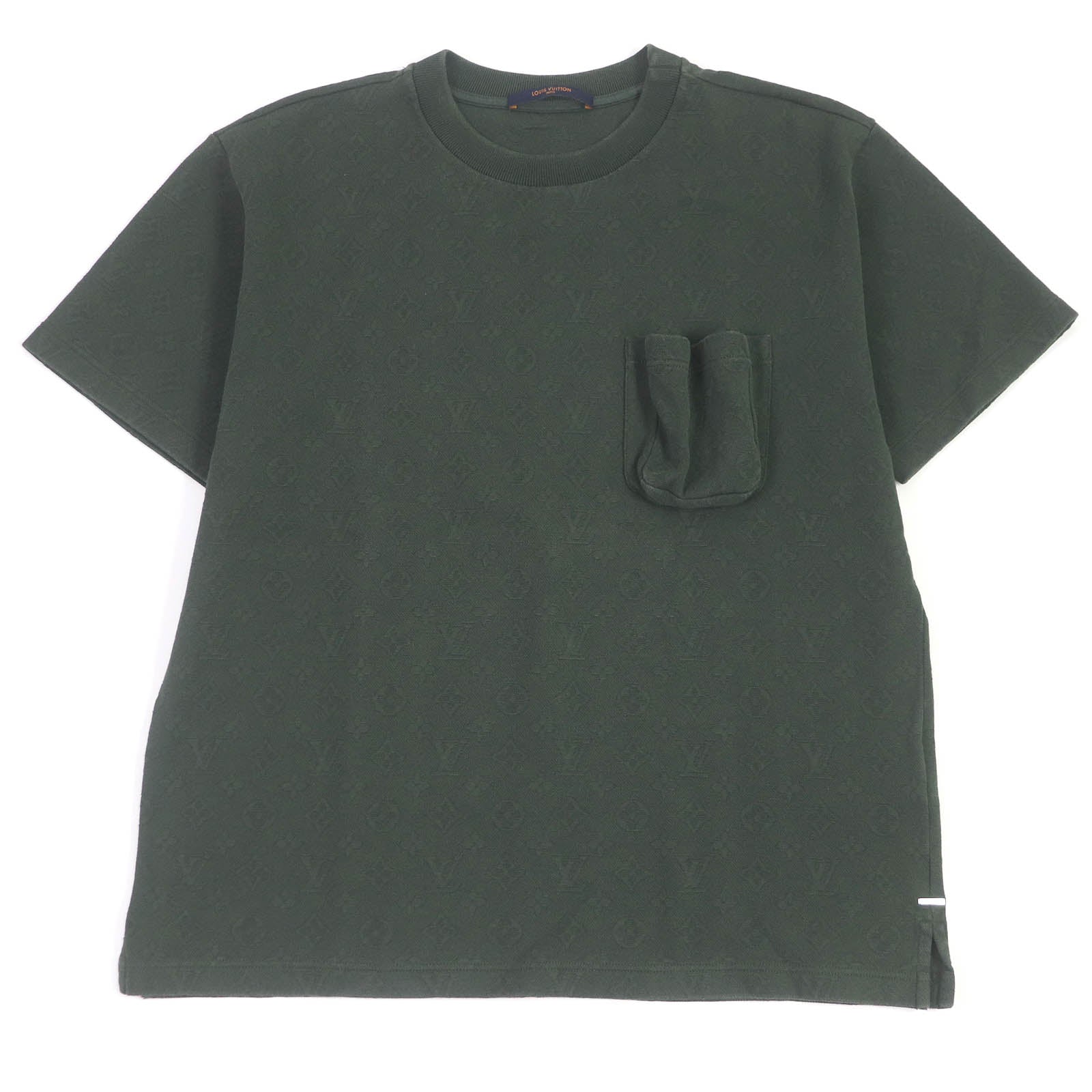 Louis Vuitton Short sleeve T-shirt HIY49W Cotton Green Apparel