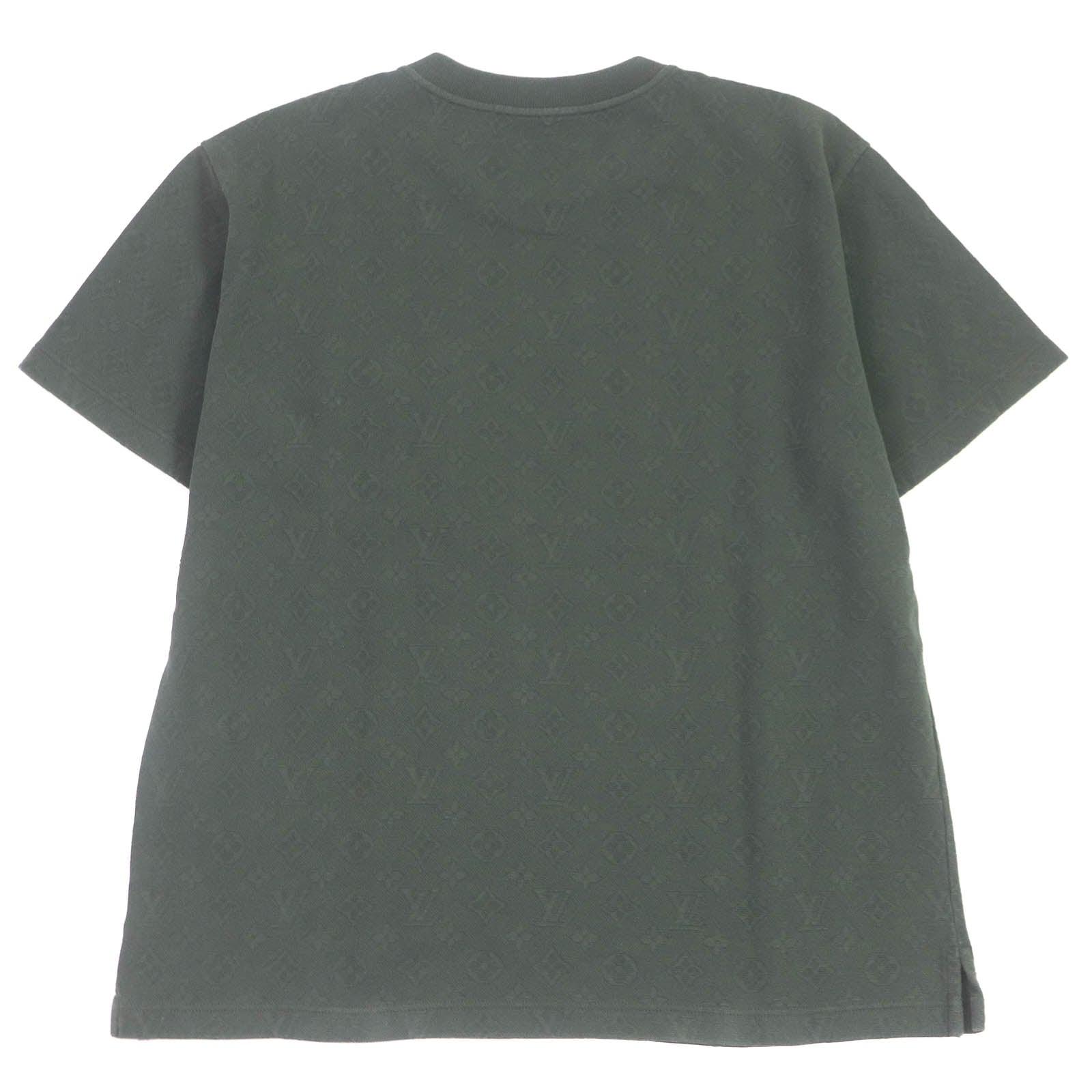 Louis Vuitton Short sleeve T-shirt HIY49W Cotton Green Apparel